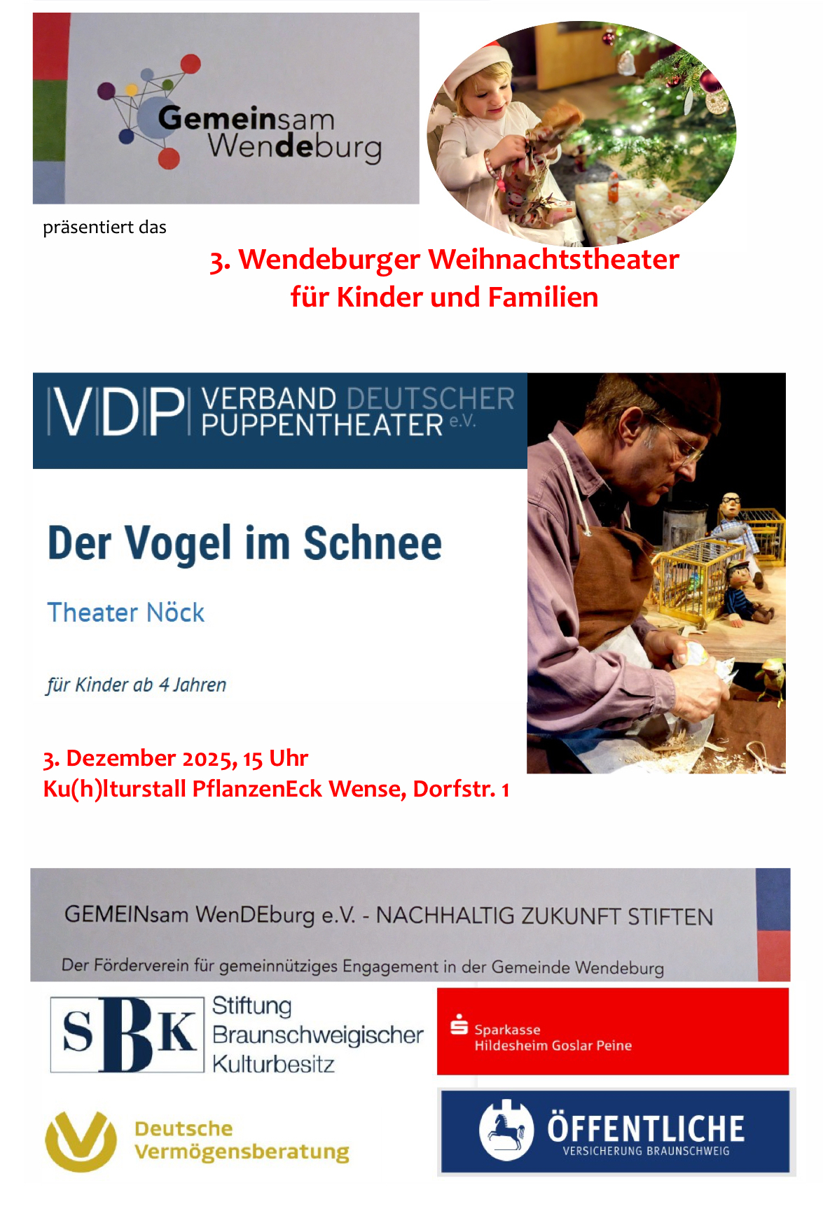 Kindertheater – Der Vogel im Schnee